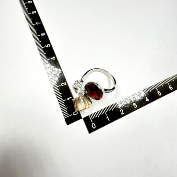 Brand New Top Fashion Silver Ring With Stone - Picture 6 of 6